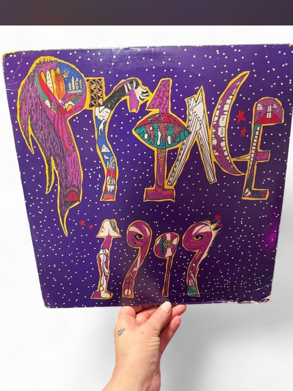 Prince 1999 original record Vinyl  - Purple Graphic Art